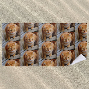 Custom Photo Cat Dog Pet Beach Towel