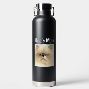 Custom Photo Cat Mum Pet Lover Funny Cute Kitten Water Bottle