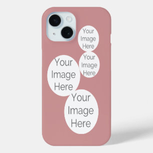custom photo cell pink iPhone 15 case