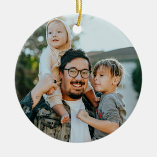 Custom Photo Ceramic Ornament