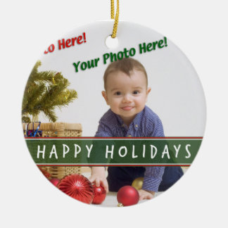 Custom Photo Ceramic Ornament