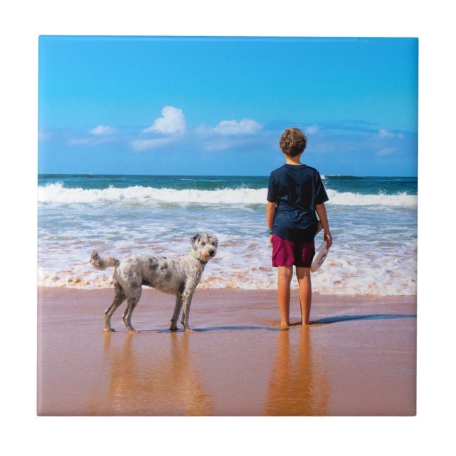 Custom Photo Ceramic Tile Your Favourite Photos (Front)