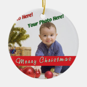 Custom Photo Ceramic Tree Decoration
