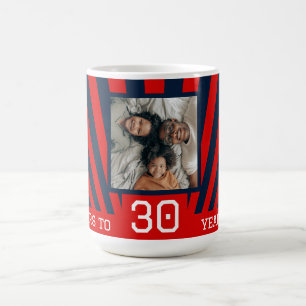 Custom photo, Cheers to any age Birthday Mug