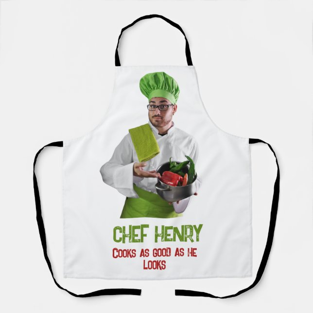 Custom Photo Chef  Apron (Front)