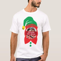 Custom Photo Christmas Elf T-Shirt