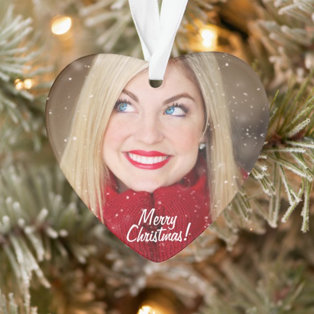 Custom Photo Christmas Gift - Acrylic Ornament (Tree)