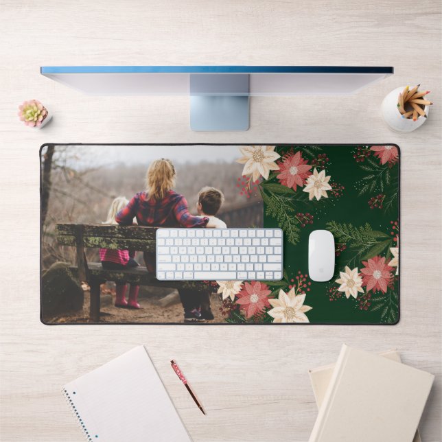 Custom Photo Christmas Holiday Large Mouse Desk Mat (Office 1)