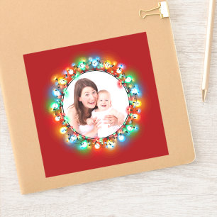 Custom Photo Christmas Holiday Light Bulbs 