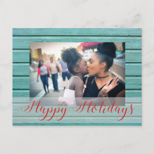 Custom Photo Christmas Holiday Postcard