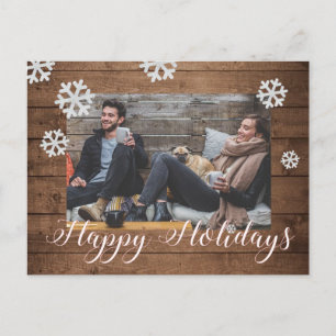 Custom Photo Christmas Holiday Postcard