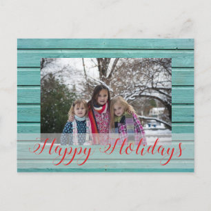 Custom Photo Christmas Holiday Postcard
