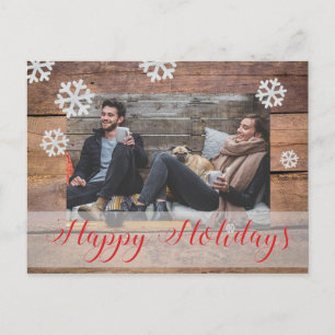 Custom Photo Christmas Holiday Postcard