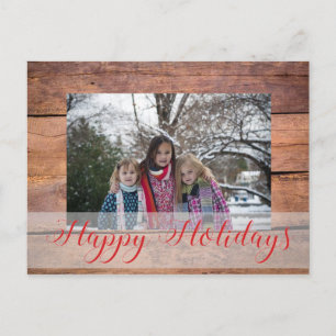 Custom Photo Christmas Holiday Postcard