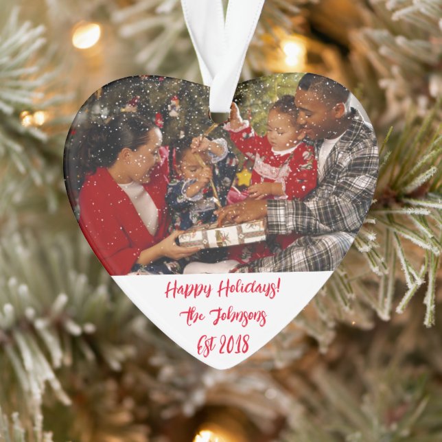 CUSTOM PHOTO CHRISTMAS ORNAMENT (Tree)