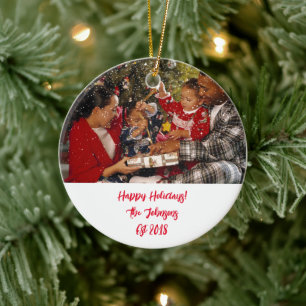 CUSTOM PHOTO CHRISTMAS ORNAMENT