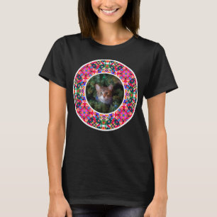 Custom Photo Christmas Pet Cat Happy Holidays Pun T-Shirt