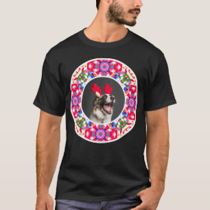 Custom Photo Christmas Pet Dog Happy Holidays Pun T-Shirt