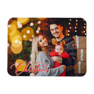 Custom Photo Christmas Photo Magnet