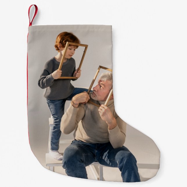 Custom Photo Christmas Stocking (Front)