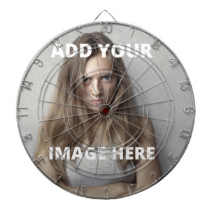 Custom Photo Classic Personalised image Template   Dartboard