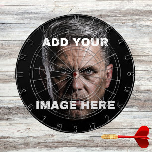 Custom Photo Classic Personalised image Template  Dartboard