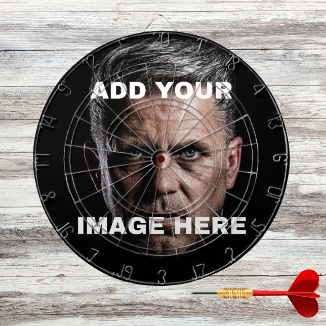 Custom Photo Classic Personalised image Template  Dartboard (Creator Uploaded)