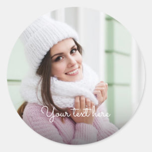Custom Photo Classic Round Sticker
