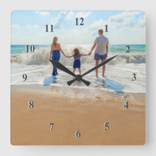 Custom Photo Clock - Your Own Design - Family
