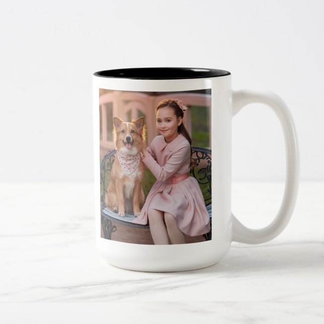 Custom Photo Coffee Mug – gift for friend, family (Right)