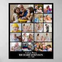 Custom Photo Collage 15 Pictures 8x10 16x20 24x30