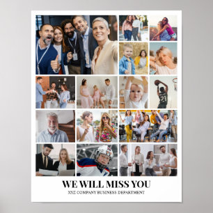 Custom Photo Collage 15 Pictures Grid 11x14 22x28 Poster