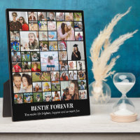 Custom Photo Collage 50 Pictures Friend 8x10 Black