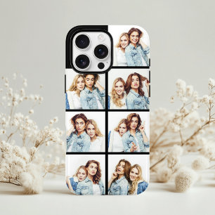 Custom Photo Collage 7 Square Photos Black iPhone 13 Case