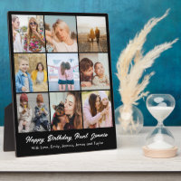 Custom Photo Collage 9 Picture Grid 8x10 Black