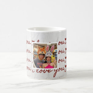 Custom Photo Collage Aesthetic couple Tshirt Coffee Mug