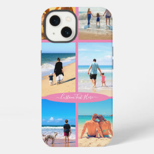Custom Photo Collage and Text - Your Family Design iPhone 13 Case