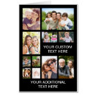 Custom Photo Collage Any Occasion Jumbo Card