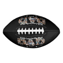 Custom Photo Collage | Best Dad Ever Football