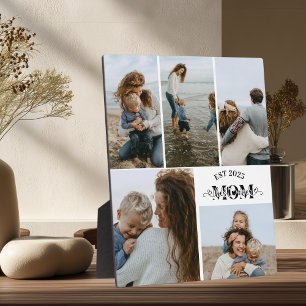 Custom Photo Collage Best Mum Ever  Plaque