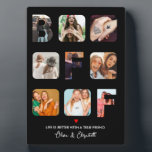 Custom Photo Collage Besties BFF Cute Gifts Plaque<br><div class="desc">Custom Photo Collage Besties BFF Cute Gifts</div>