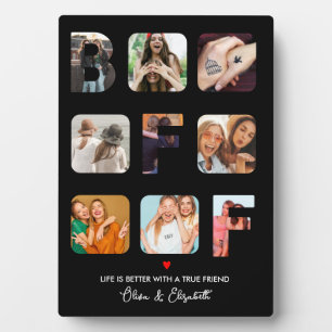 Custom Photo Collage Besties BFF Cute Gifts Plaque