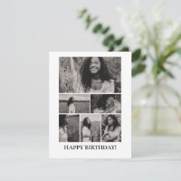 Custom Photo Collage Birthday Card For Loved Ones