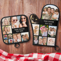 Custom Photo Collage Black