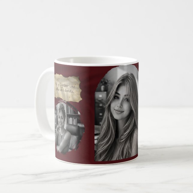 Custom Photo Collage Coffee Mug - Personalised Kee (Front Left)