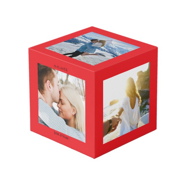 Custom Photo Collage Cube (Front Angled)