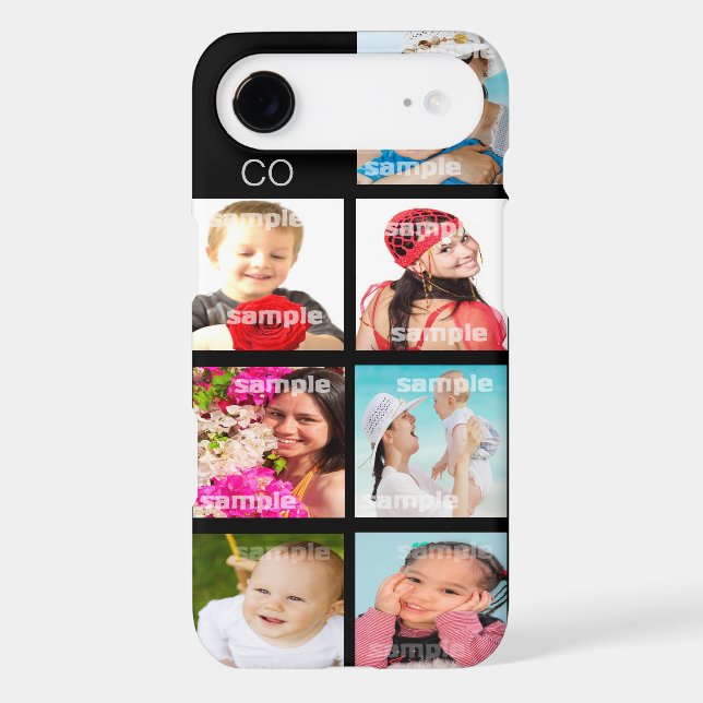 Custom Photo Collage Customisable Case-Mate iPhone Case (Back)