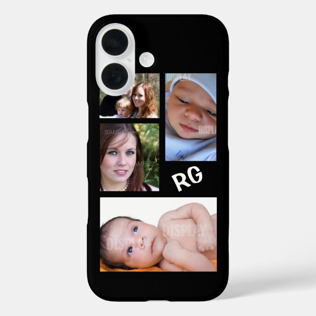 Custom Photo Collage Customisable Case-Mate iPhone Case (Back)