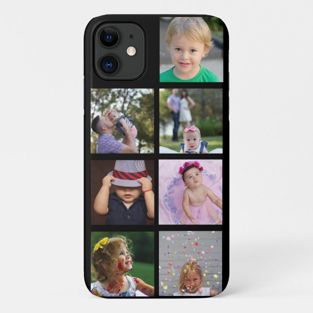 Custom Photo Collage Customisable Case-Mate iPhone Case (Back)