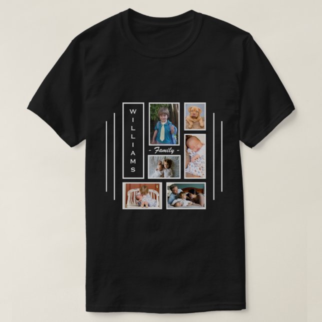 Custom Photo Collage Design Men's T-Shirt (Design Front)